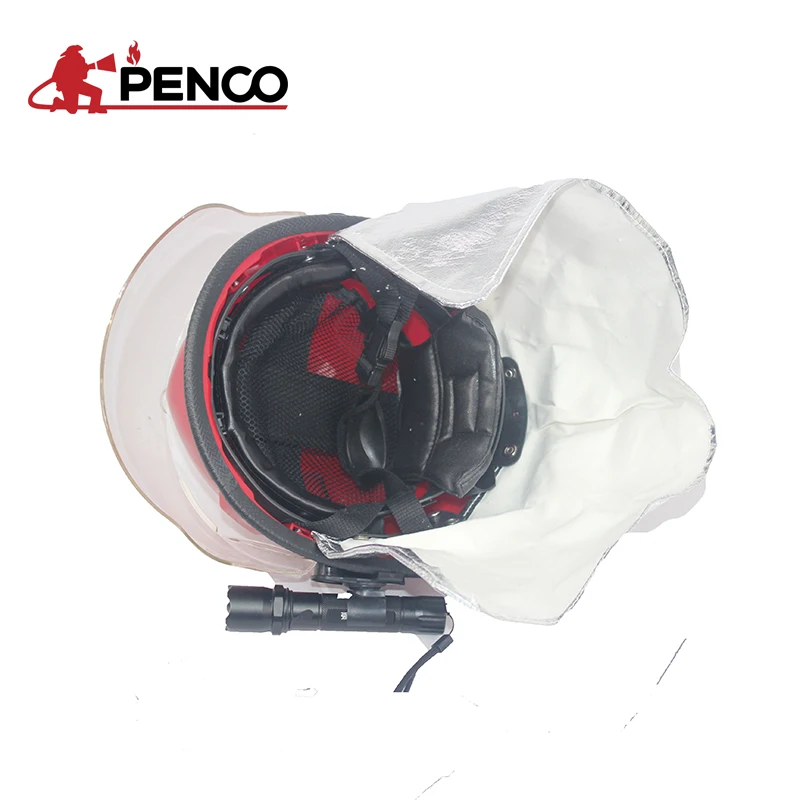 Shanghai PENCO 2021 new EN443 fire rescue helmet fireman rescue helmet for firefighting fireman rescue helmet with safety goggle