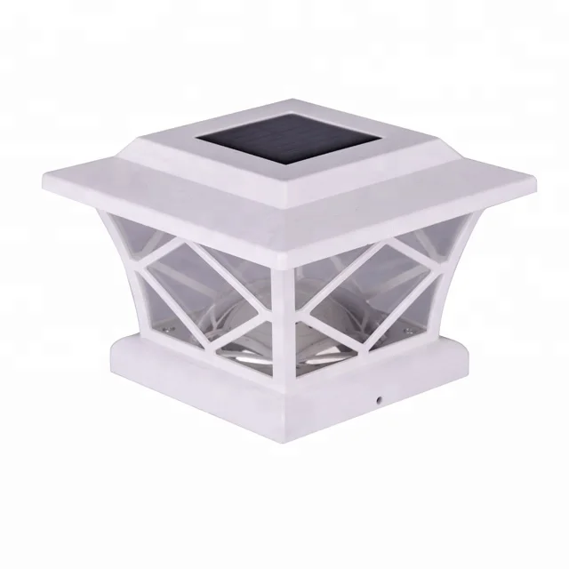 Pfosten Solar led post light 5 inch 4x4 white fence post solar light,garden fence solar light,outdoor solar fence light