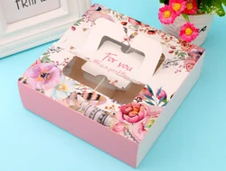 4-6 разделителей для яиц, Подарочная коробка, декоративный чизкейк, Луна, торт, кекс, бумажная коробка с ручкой, ящик, коробка