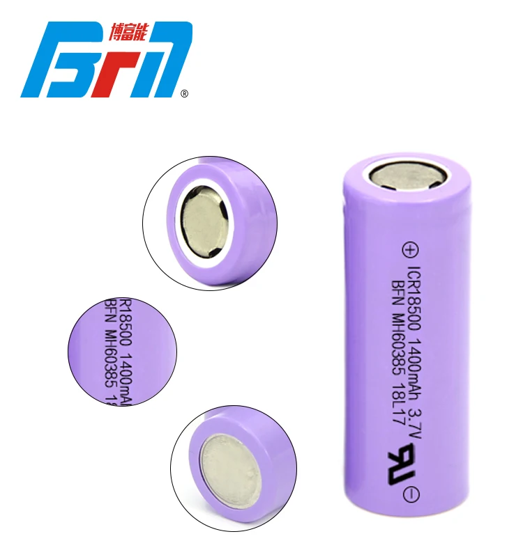 BFN 3C 18500 li-ion battery 1400mAh 3.6V/3.7V medical equipment battery