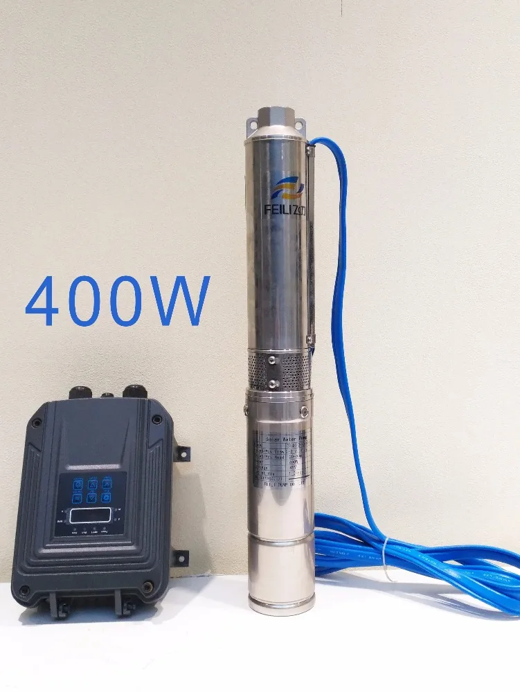 60m head automatic submersible solar powered borehole water pump 600w solar water pump for home use