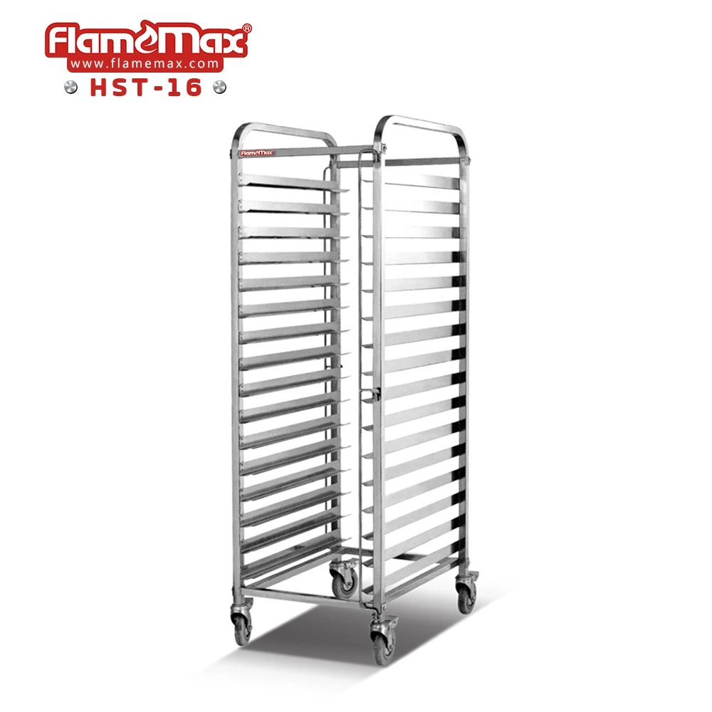 Stainless Steel Commercial Catering Food Bread Bakery Tray Trolley Cart