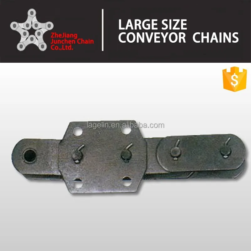 
NSE series Large Size cement bucket elevator conveyor chain with attachments 