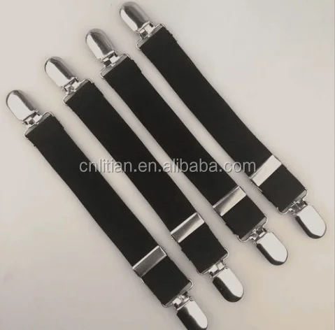 NEW Sleep - Bed Sheets Clips Grippers Fasteners Suspenders Elastic Adjustable