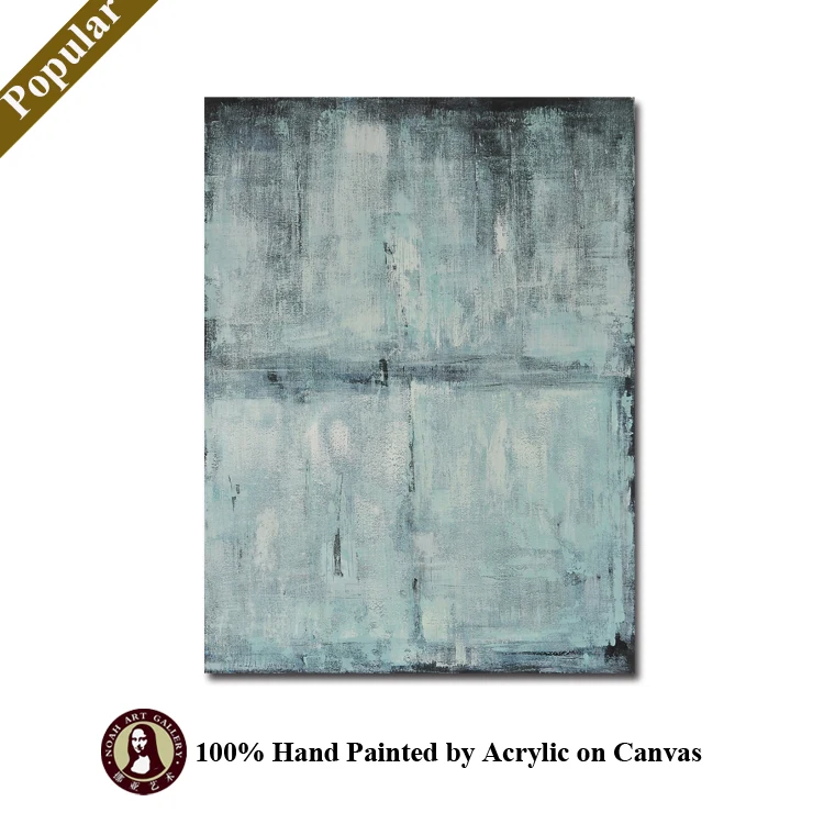 Modern Handmade Bathroom Canvas Wall Art Decoration Acrylic Colorful Abstract Painting