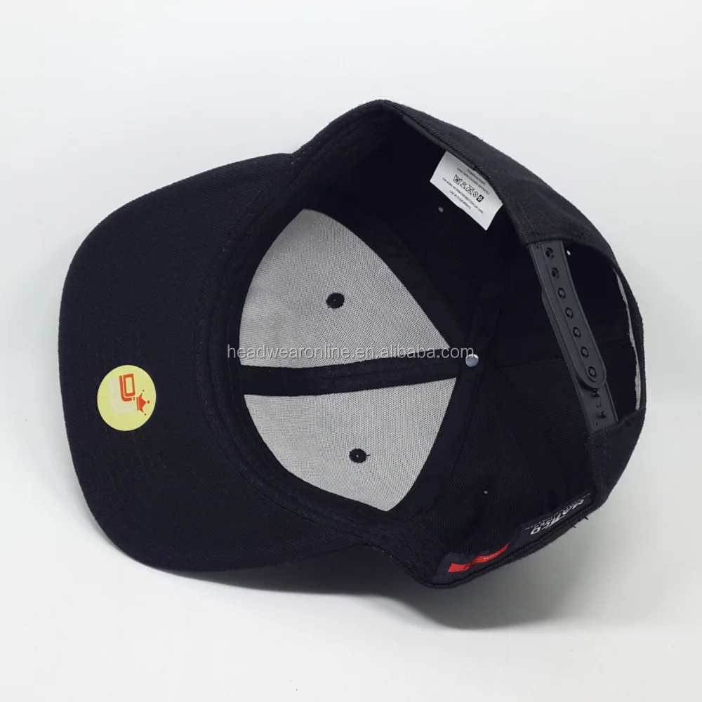 Customize Flat Bill Hats Snap Back/Snapback Caps Wholesale 6 Panel Cap Baseball Hat