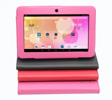 Android 7 inch Tablet PC Google A33 Quad-Core 1G-16GB Bluetooth WiFi FlashTablet PC Have leather case 1GB 16GB pink tablets