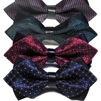 
Factory Wholesales custom men silk official bow tie satin 
