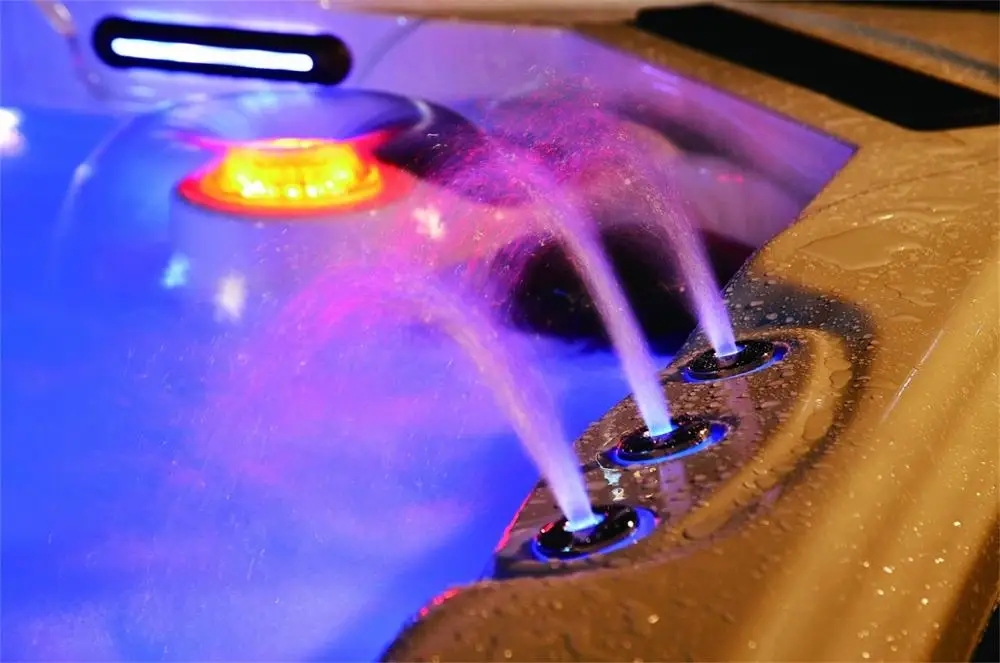 Sunrans luxurious acrylic outdoor spa air whirlpool hydro hot tub for 5 people