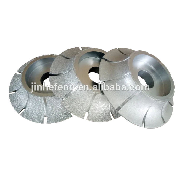 vacuum brazed diamond stone edge profile grinding polishing wheel for marble and granite