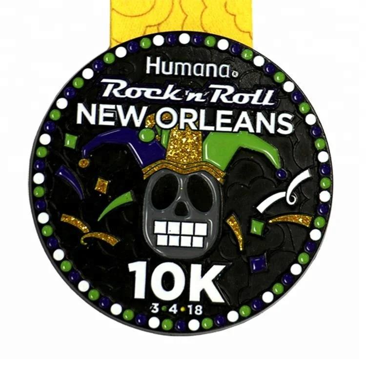 Bespoke Antique Silver Finish Medal with Ribbon