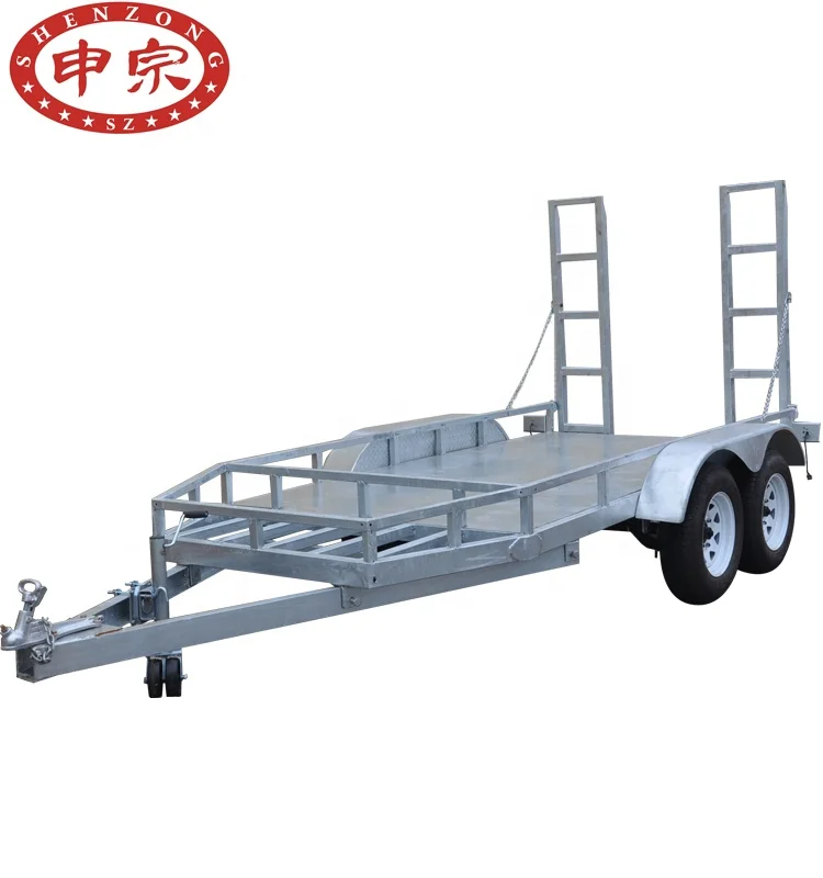 high quality plant forklift truck trailer 2500kgs small excavator trailer for sale