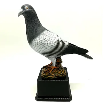 Resin trophy medals made to order sports event awards basketball football trophy pigeon bird of peace