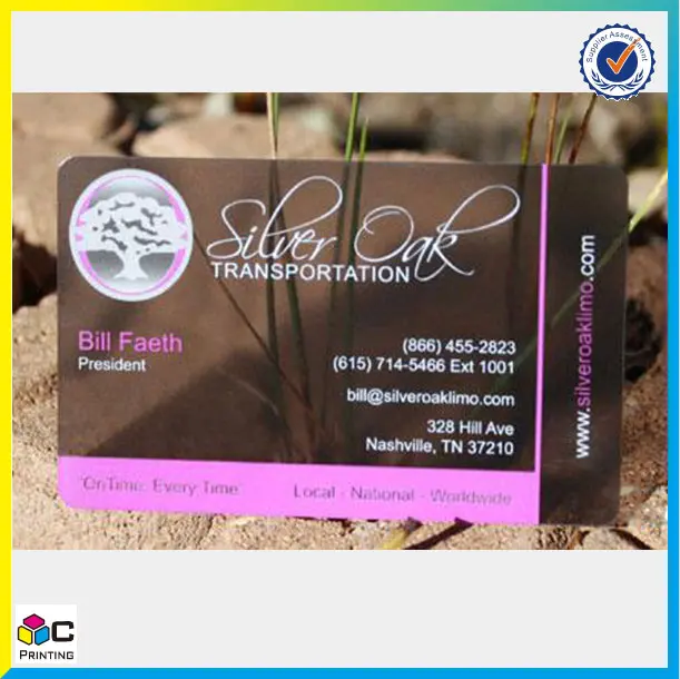 Hot sale cheap custom plastic clear transparent print business pvc cards