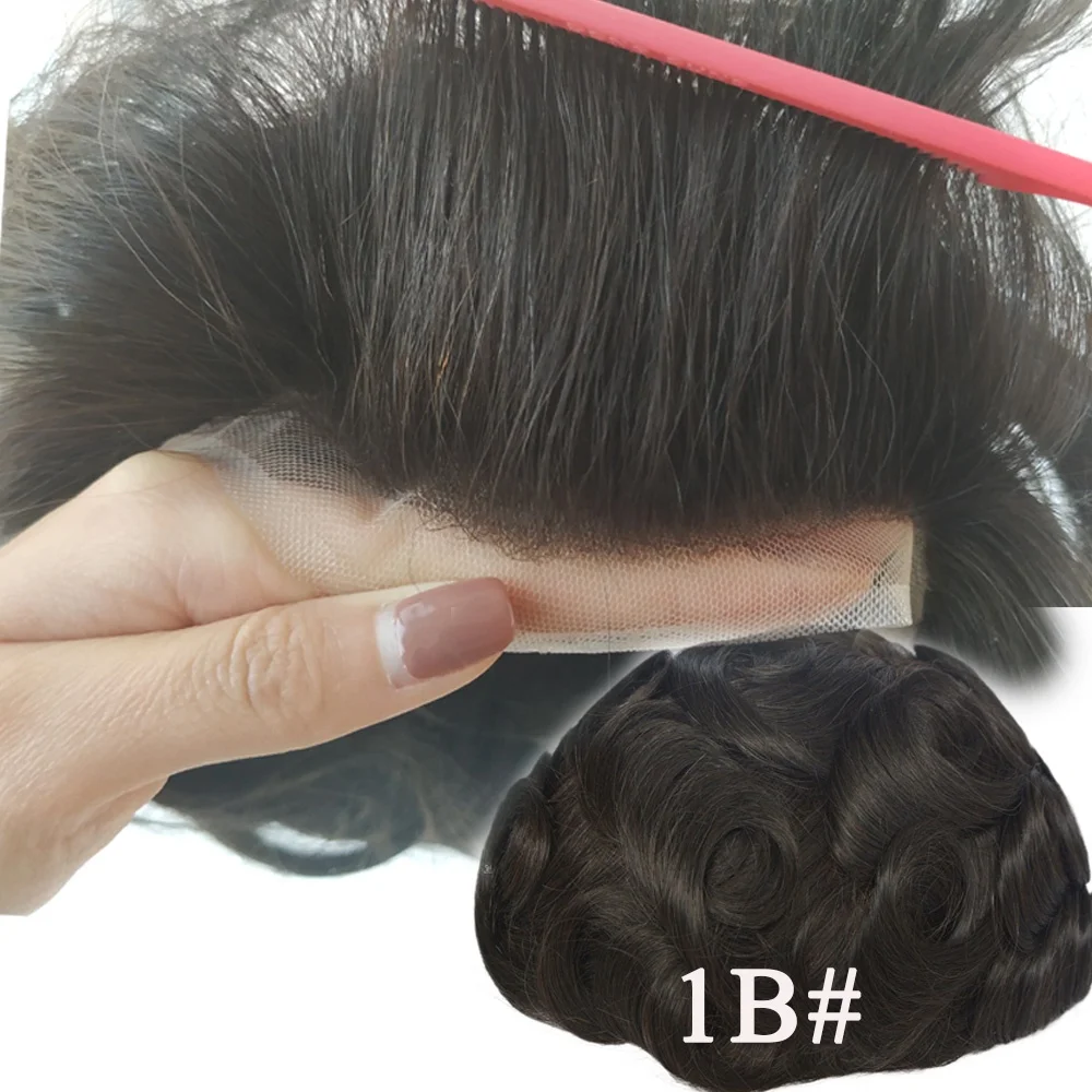 Full Lace Natural Invisible Hairline Toupee