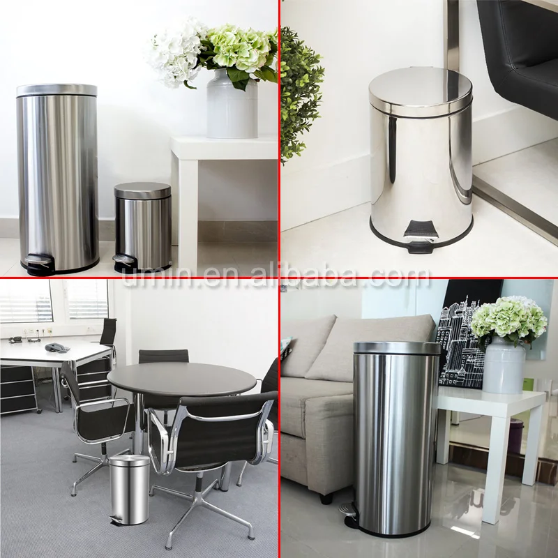Stainless Steel Foot Pedal Dustbin