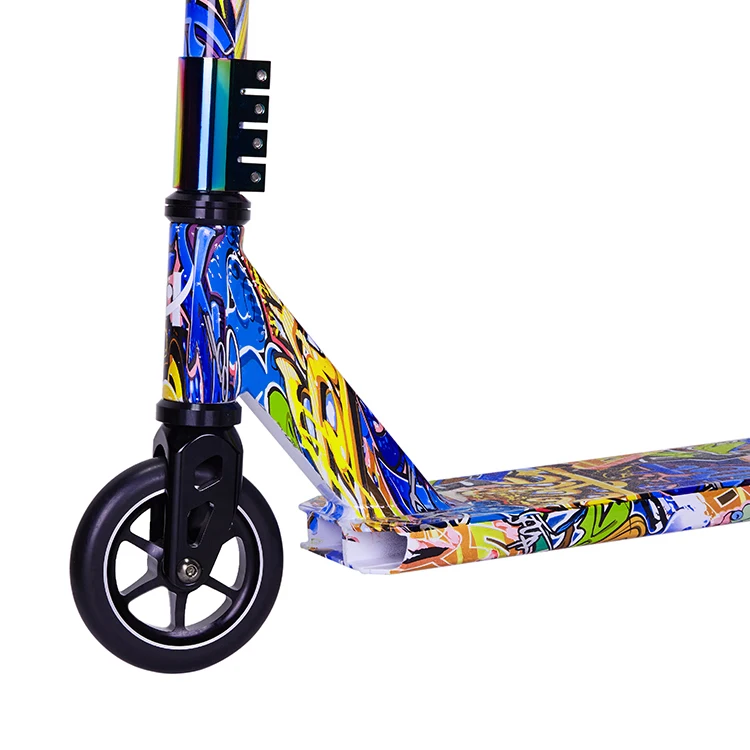 
Pro Two Wheels Water Decal Design Stunt Scooter With Aluminium Frame 