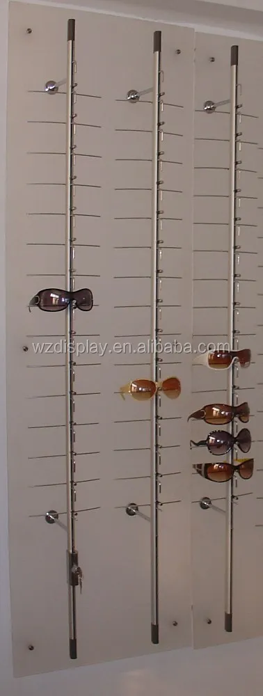 
wall mounted sunglasses display bar 
