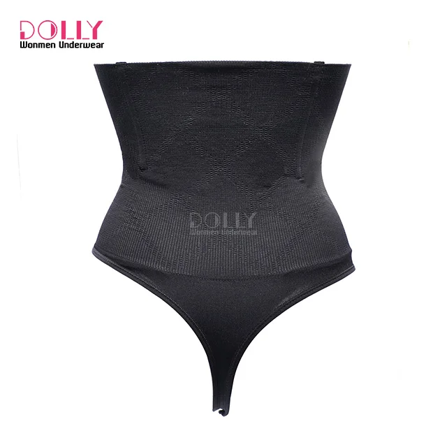 High Waist Thong Shaper Women Seamless Shapewear Waist Cincher Panty With Bones
