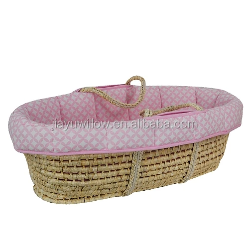 
KidiComfort Lullaby Wicker Basket , wicker baby bassinet,wicker baby sleep bed 