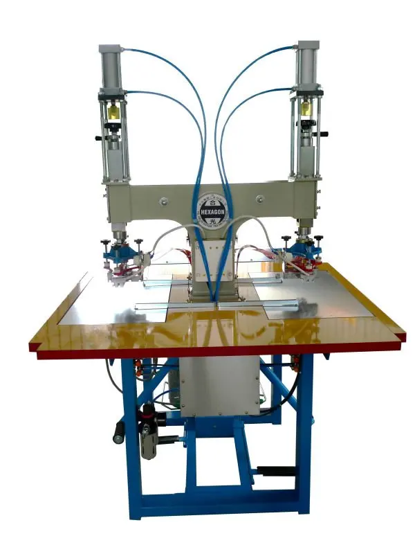 Heat Press Machine Double head high frequency welding machine for PVC raincoat rain shoes