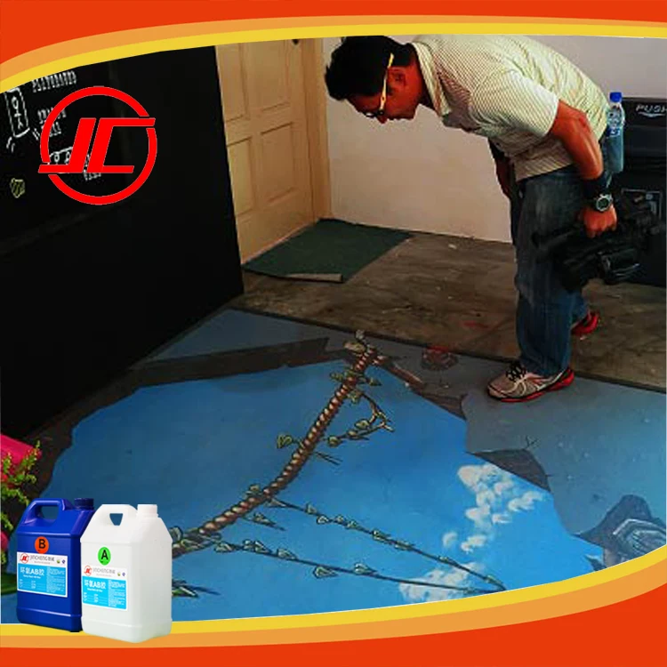 Bisphenol Liquid AB Clear Epoxy Adhesive For Flooring Coating