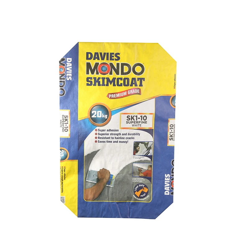 
Biodegradable 20KG Waterproof Kraft Paper Cement Valve Packet Bag 