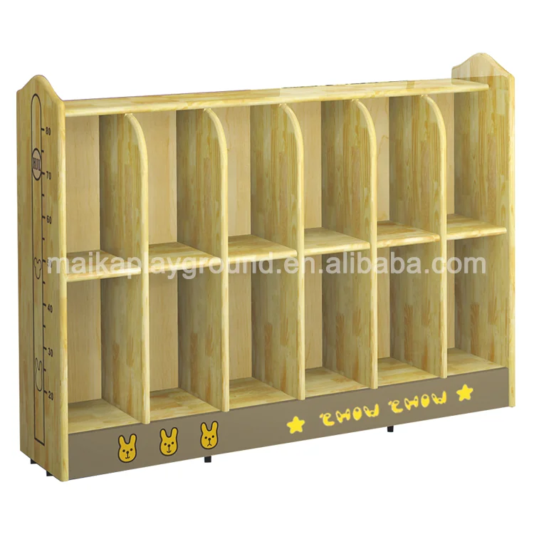 Children Wooden Furniture Library Wooden Cabinet School Combination Cabinet for Kids