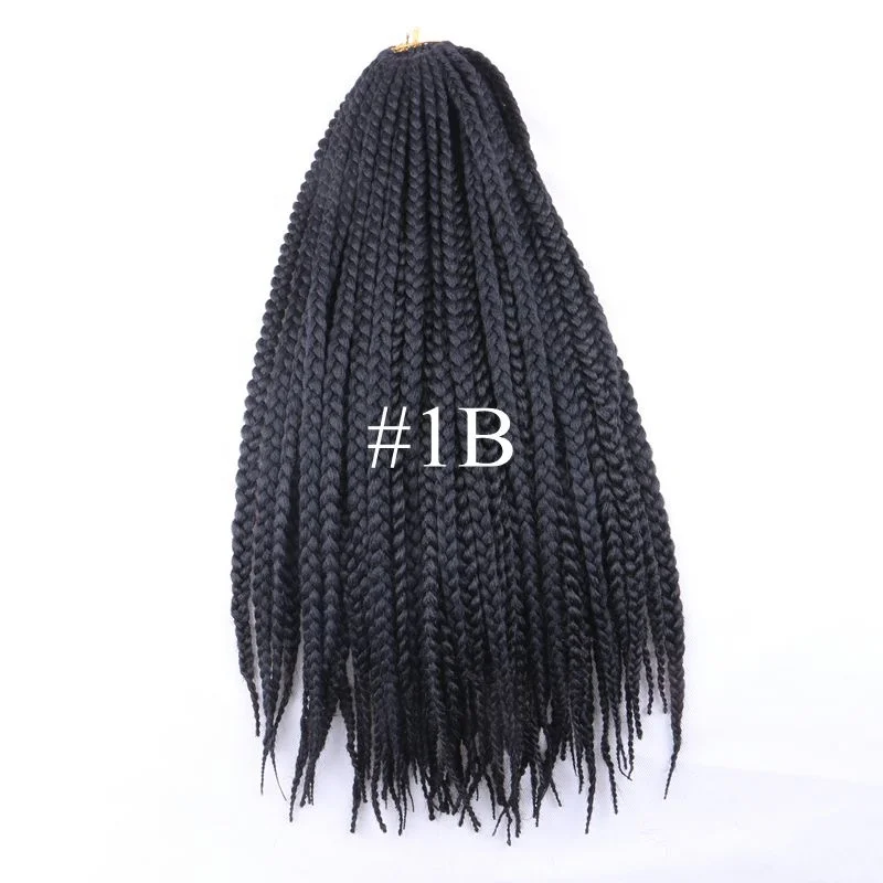 24inch 110grams 12roots/pack Ombre Purple Blonde Brown Color Jumbo Crochet Box Braids