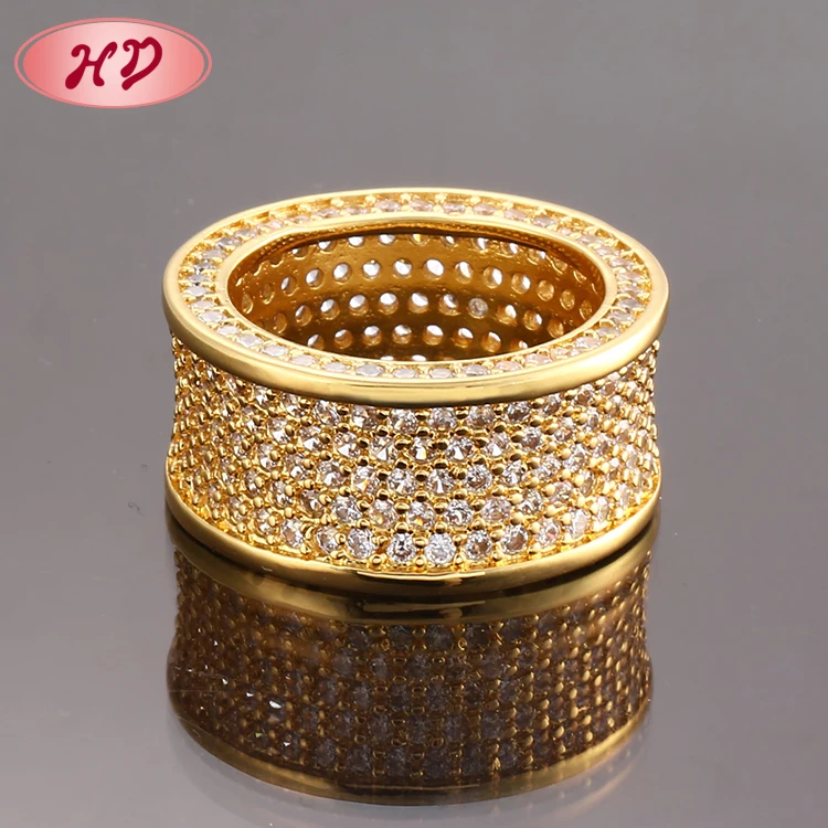 Chinese Style 18K Diamond Gold Finger Ring Rings Design For Women With Price