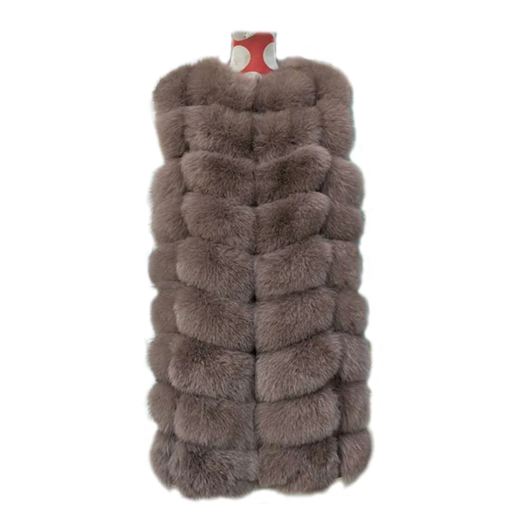 New Fashionable Real Fox Fur Vest for Women Winter Fox Fur Waistcoat Gilet
