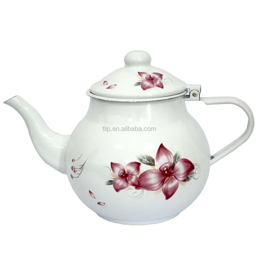 
China manufacturer enamel drinkware round enamel tea pot enamel kettles 