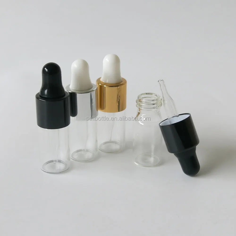 Mini 3ml Pipette dropper Bottles Dropper glass vials Small Empty Portable Aromatherapy Esstenial Oil Bottle with Eye Droppr