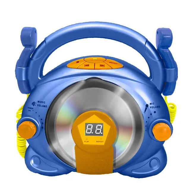 CT-488 детская игрушка портативный караоке музыкальный проигрыватель компакт-дисков с стерео микрофон динамик производитель