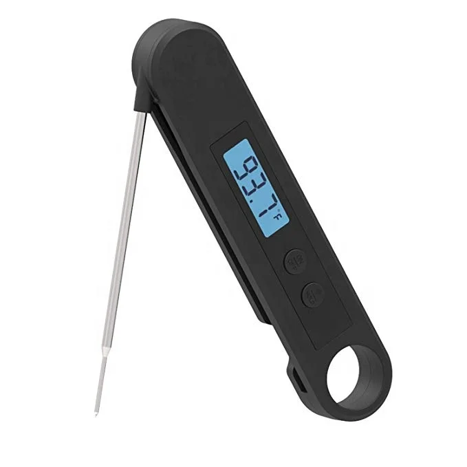New Digital Cooking waterproof meat food thermometer folding