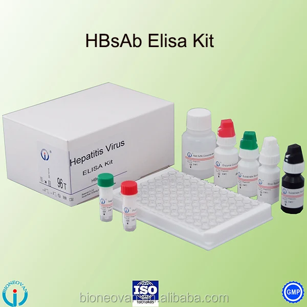  Медицинские принадлежности HBsAb гепатит B поверхностное антитело набор для тестирования Elisa клинические лабораторные
