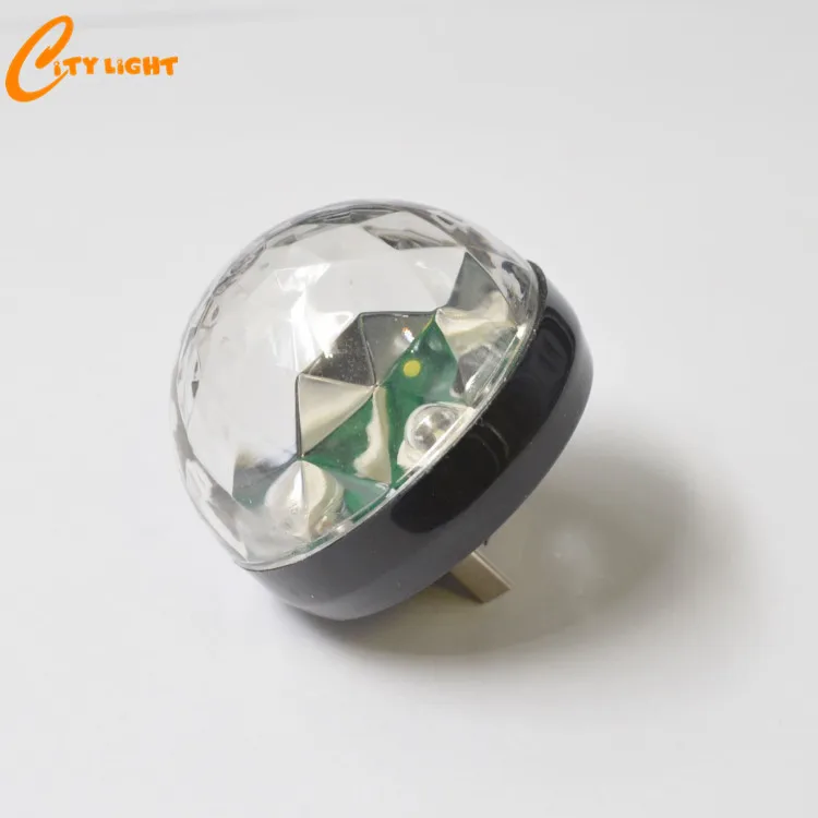 USB Party Lights Mini Disco Ball,Led Small Magic Ball Sound Control DJ Stage Light