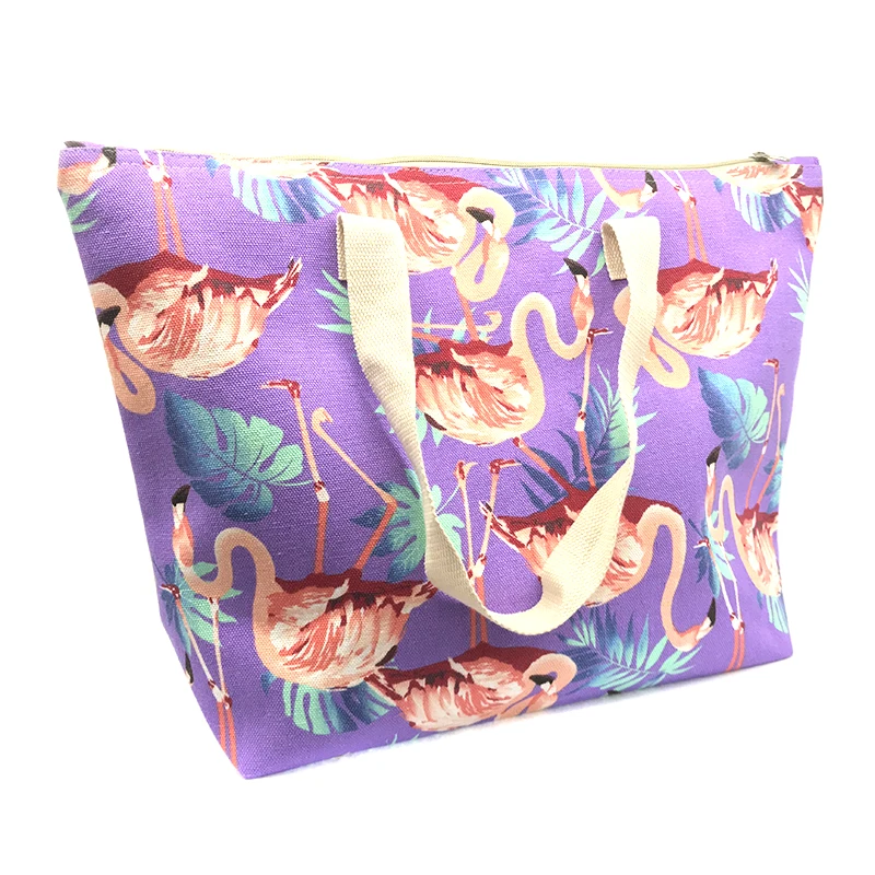  printed Canvas Tote Shopping Bag Foldable Grocery Bags Reusable Supermarket Handbag