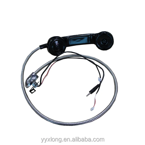 На Продажу черный материал ПК Заключенный телефон handset безмонетный телефонная трубка