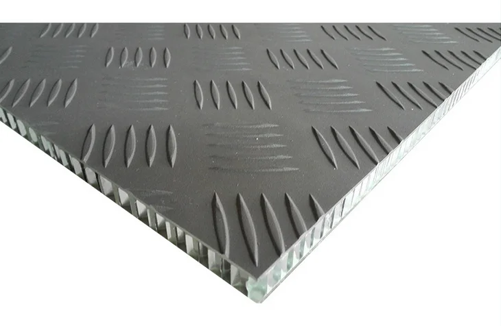 five strip anti-skid aluminum honeycomb panel for wheelchair ramp