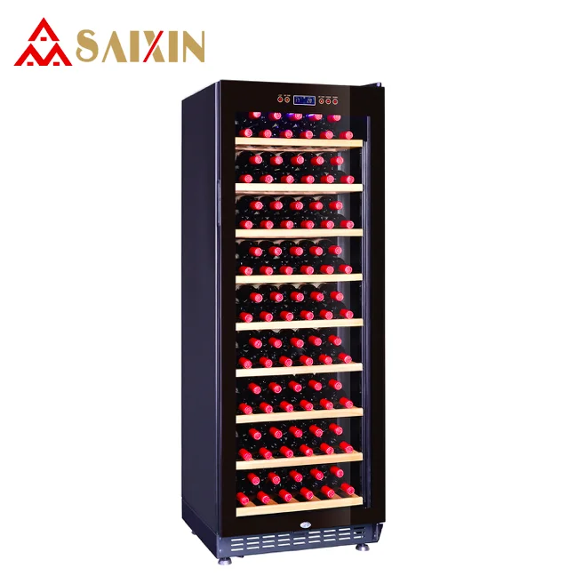 108 bottles compressor wine cellar households,single zone with liquid crystal touch screen
