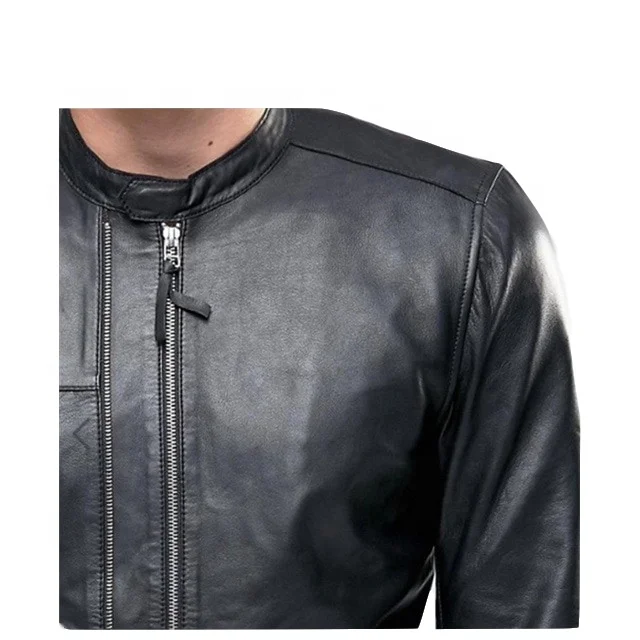 High Quality Chinese Wholesale Classic Black Pure Leather Jackets For Men Leather Jackets For Men