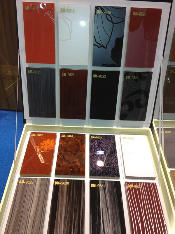 high gloss kitchen cabinet door acrylic laminated mdf panels with PUR glue