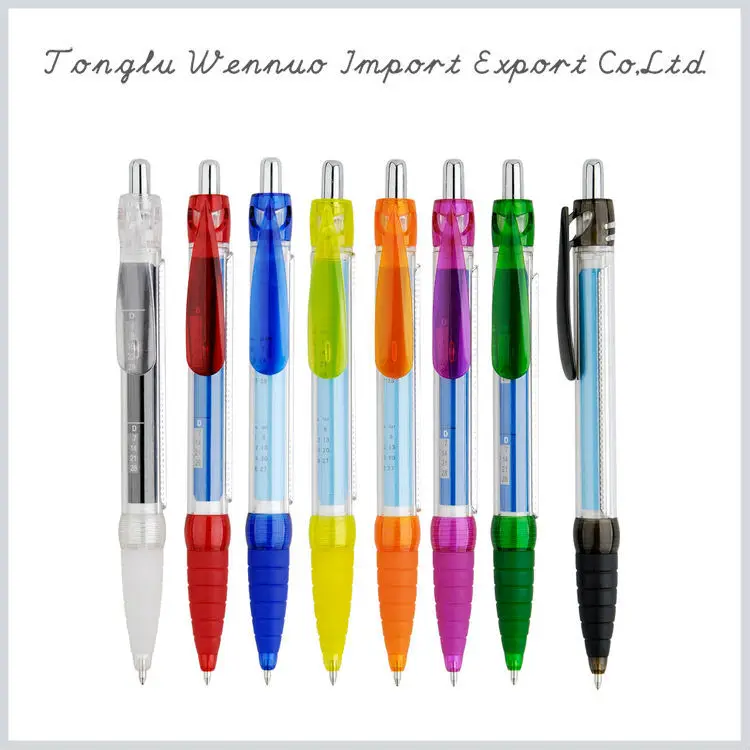 
good quality metal clip 14mm calendar cheap pull out banner pen 