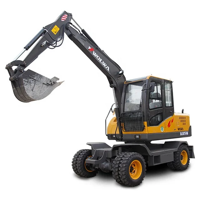 Engineering & Construction Machinery 7 Ton Small Wheel Excavator For Sale
