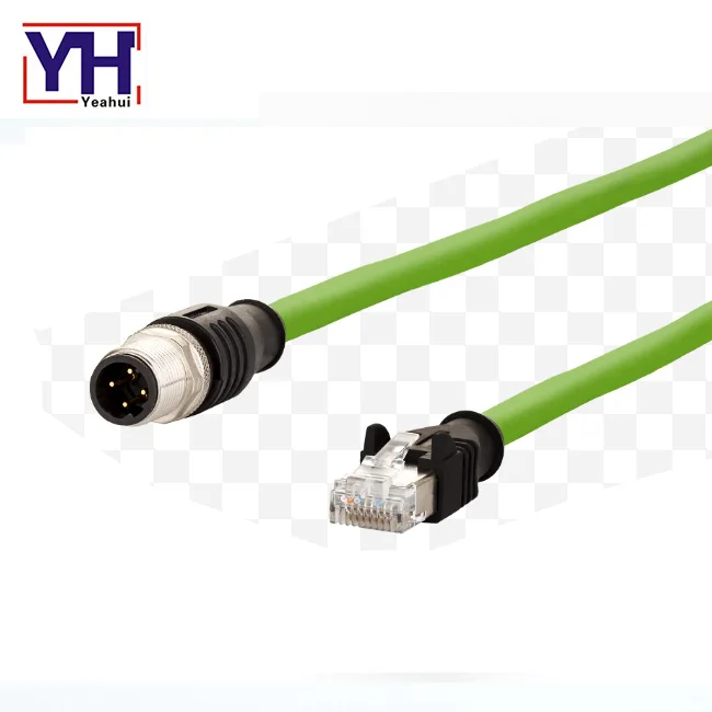 Распиновка индивидуальные высокое качество M12 штекерным Rj45 кабель Ethernet адаптер