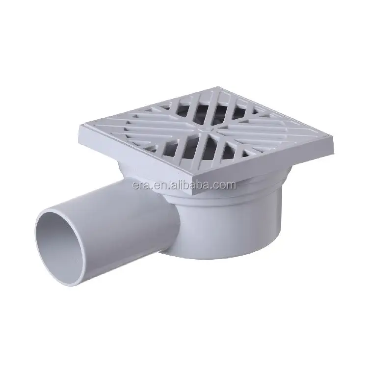 ERA top quality ERA PVC Pipe Drainage Fittings Floor Drain, snow flake short type,50mm