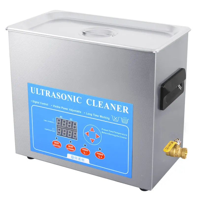 
6L Power Adjustable Digital Heated Lab Ultrasonic Bath Sonicator 
