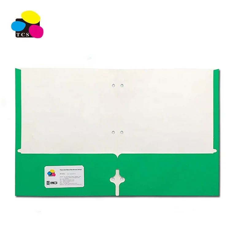High Quality Cheap ECO-Friendly Lehui100pcs/PDQ  Letter Size  Assorted Color Two Pockets Paper File Folder