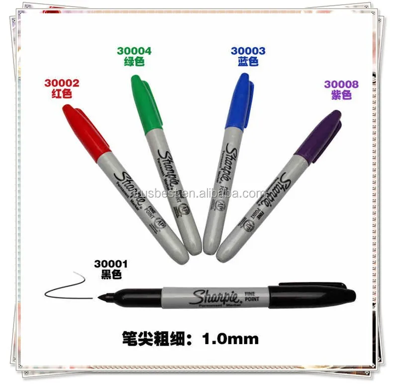 Fashionable permanent marker pen multi color marker pen  use  on glass
